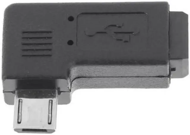 Alt view image 2 of 7 - JVFYI U2-146-LE 90 Degree Left Angled MINI USB Female to Micro USB Male Data Sync Power Adapter