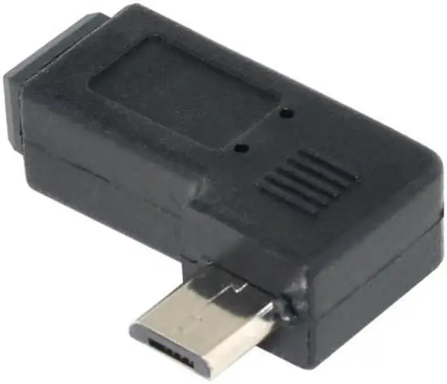 Alt view image 6 of 7 - JVFYI U2-146-LE 90 Degree Left Angled MINI USB Female to Micro USB Male Data Sync Power Adapter