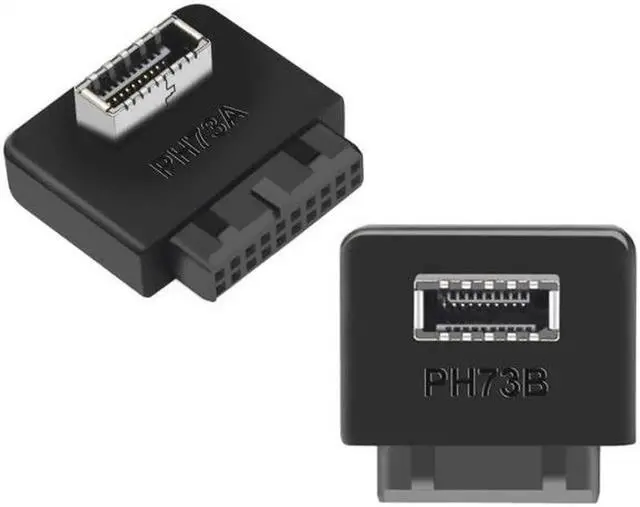 Main image of JVFYI UC-032 2pcs USB 3.1 Front Panel Socket Key-A Type-E to USB 3.0 20Pin Header Male Extension Adapter for Motherboard