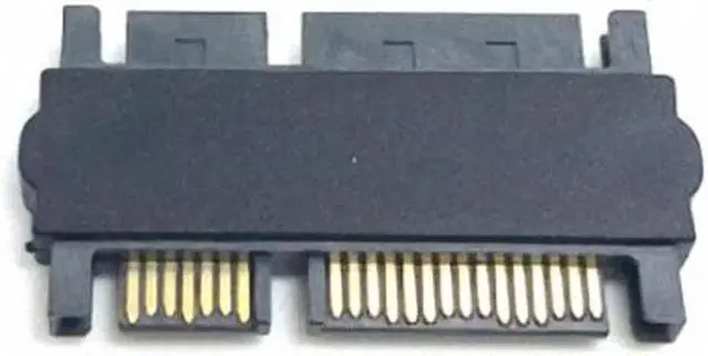 Alt view image 2 of 7 - JVFYI SA-069 3.5"2.5inch SATA 22Pin 7+15 Male to SATA 22P 7+15 Male extension convertor Straight adapter