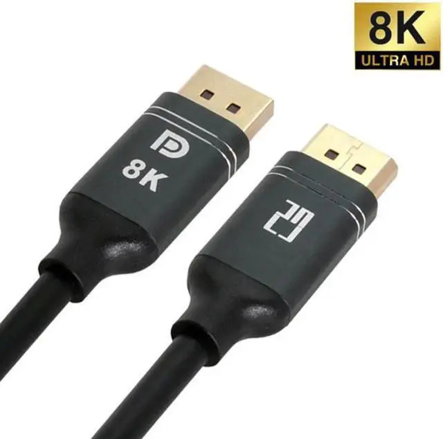 Alt view image 4 of 7 - JVFYI DisplayPort 1.4 DP to DP Cable 8K 60hz Cable Ultra-HD UHD 4K 144hz 7680*4320 for PC Laptop TV