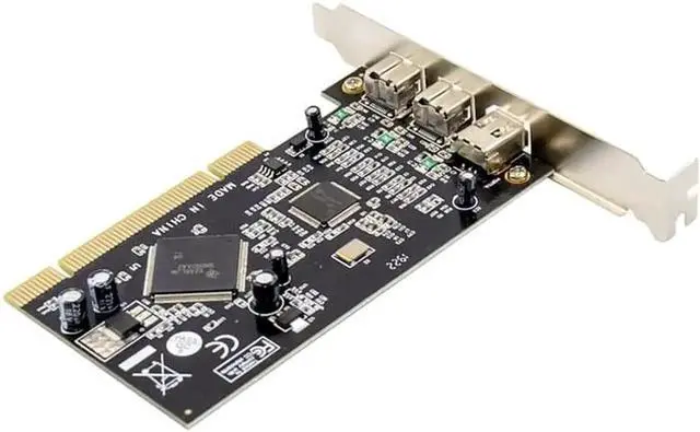 Alt view image 2 of 4 - JVFYI PCI to 1394A+1394B FireWire card 2 Ports 9Pin 1394B+1 Port 6Pin 1394A PCI Controller Card TI Chipset