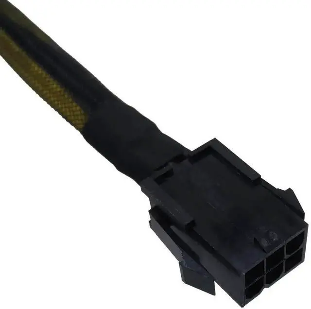 Alt view image 3 of 4 - JVFYI 6 Pin to 8 Pin CPU Power Adapter, 6 Pin Female to CPU 8 pin (4+4 Detachable) Male EPS-12V Converter Sleeved Cable 13-inch(33cm)