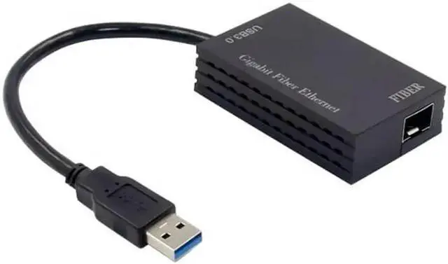 Alt view image 4 of 4 - JVFYI USB 3.0 Gigabit Fiber Ethernet Adapter Network Card 1000M SFP 1Gpbs