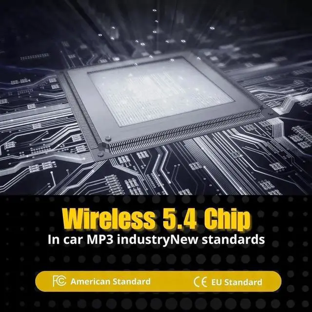 Alt view image 2 of 6 - JVFYI Bluetooth 5.4 Car Adapter Aux, Bluetooth Wireless Transmitter for Car with 3.5mm Auxiliary, Dual USB C and USB A Charging Ports, Hands-Free Calling, Support USB Flash Drive