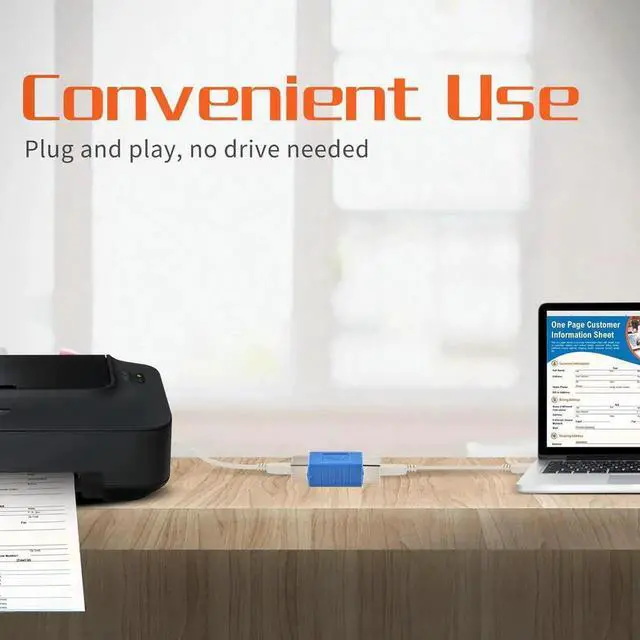 Alt view image 3 of 4 - JVFYI 1pc USB 3.0 Type B Female to USB 3.0 B Female Coupler Data Extender Connector Converter Adapter for Printer Cable