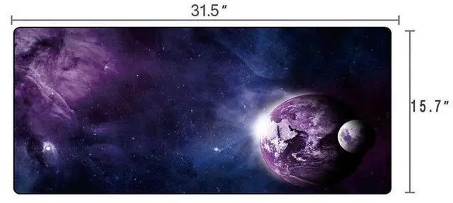 Alt view image 2 of 4 - JVFYI d dXXL Gaming Mouse Mat Extended & Extra Large Mouse Pad (80x40 Sky Planet)