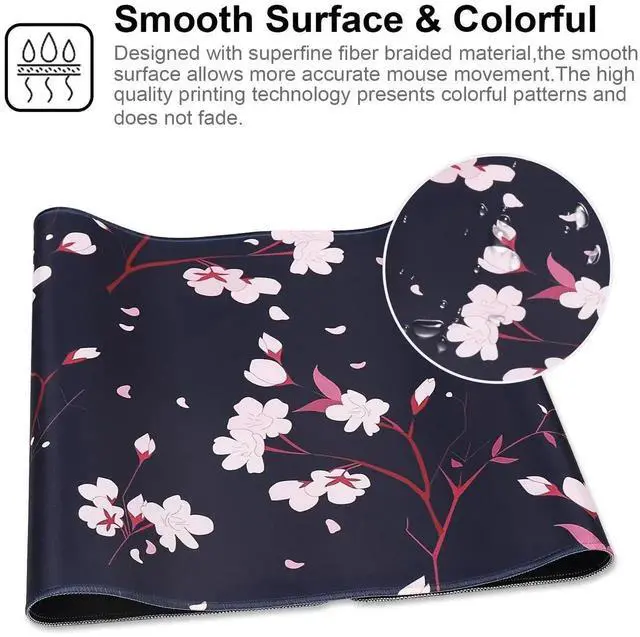 Alt view image 5 of 6 - JVFYI XXL Gaming Mouse Pad 35.4x15.7 Professional Large Mouse Pad & Computer Game Mouse Mat-90x40 Blackhua