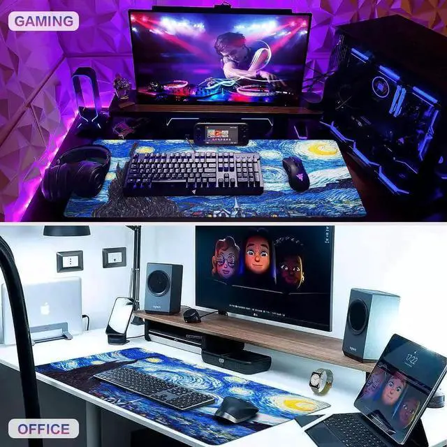 Alt view image 5 of 7 - JVFYI Gaming Mouse Pad, Large Mouse Pad 31.5x15.7inch Big Computer Mousepad for Home Office Gaming Work