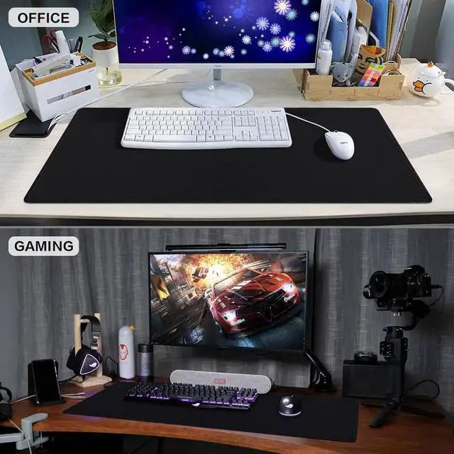 Alt view image 5 of 7 - JVFYI Gaming Mouse Pad, 31.5x15.7inch Large Mouse Pad Big Computer Mousepad for Home Office Gaming Work-Black