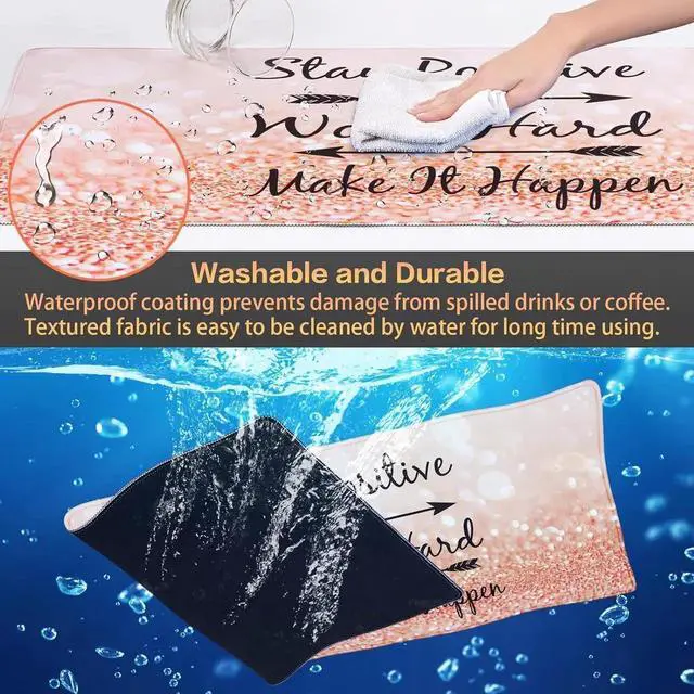 Alt view image 4 of 7 - JVFYI Gaming Mouse Pad, Extended Mouse Pad 31.5x15.7inch XXL Large Big Computer Keyboard Mouse Mat Desk Pad with Non-Slip Base and Stitched Edge for Home Office Gaming Work