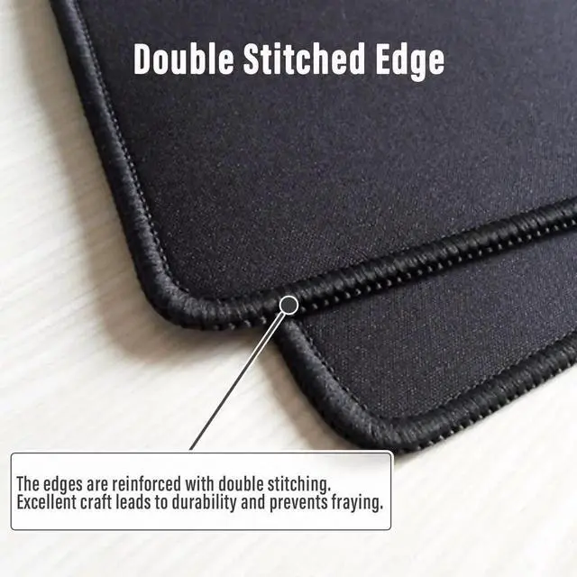 Alt view image 5 of 7 - JVFYI Large Gaming Mouse Pad with Stitched Edges, Topographic Map Topo Mousepad Gaming, Extended XL Large Mousepad with Anti-Slip Base, Cool Mouse Pads for Desk, 31.5 x 11.8 in, Black