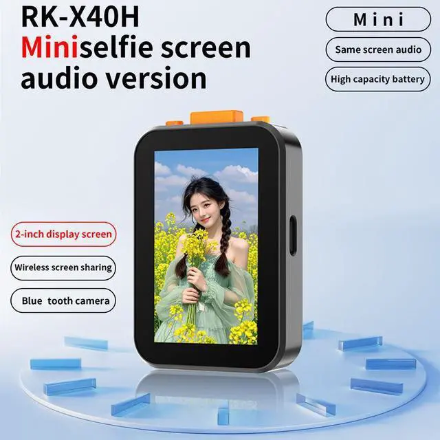 Alt view image 2 of 6 - JVFYI Portable Mini Wireless Screen Share Monitor Real-time Display Magnetic Selfie Screen Monitor for Mobile Phones