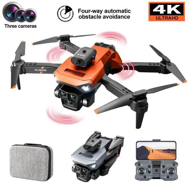 Main image of JVFYI 4k Hd Collapsible Miniature Drone Aerial Photography Camera and Gps Drone 360 Camera Obstacle Avoidance Drone Orange