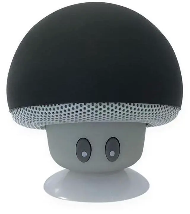 Main image of JVFYI Mini Mushroom for 5.3 Waterproof Suction Cup Portable Speaker Battery HD Bass Creative Cartoon Gift Bathroom Outdoor Black