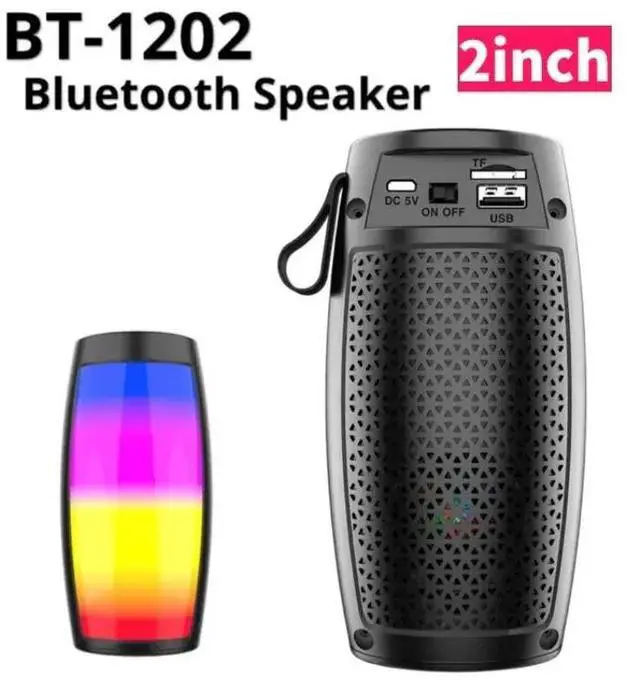 Alt view image 4 of 7 - JVFYI TWS Shocking Heavy Bass Outdoor Portable Wireless for 5.3 Speaker Household Small High Volume Subwoofer with RGB LED