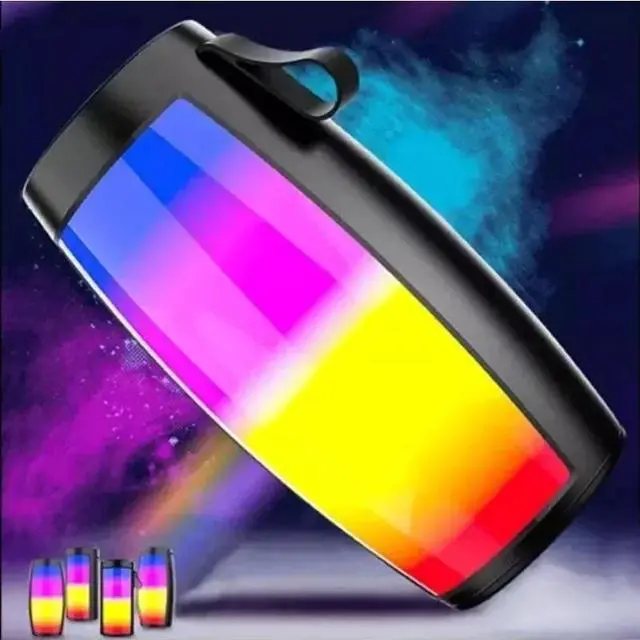 Alt view image 5 of 7 - JVFYI TWS Shocking Heavy Bass Outdoor Portable Wireless for 5.3 Speaker Household Small High Volume Subwoofer with RGB LED