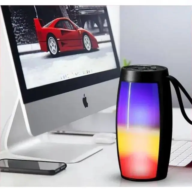 Alt view image 2 of 7 - JVFYI TWS Shocking Heavy Bass Outdoor Portable Wireless for 5.3 Speaker Household Small High Volume Subwoofer with RGB LED