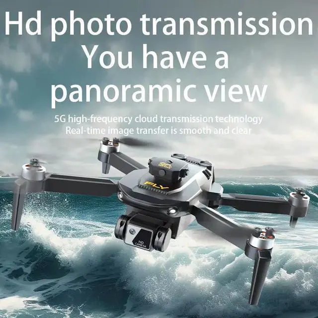 Alt view image 2 of 6 - JVFYI S25PRO 4K Camera Foldable Drone for Beginners - 6-Axis Gyro, Brushless Motor, Optical Flow, 20min Flight Time, Remote Control black S25PR0-Single electricversion