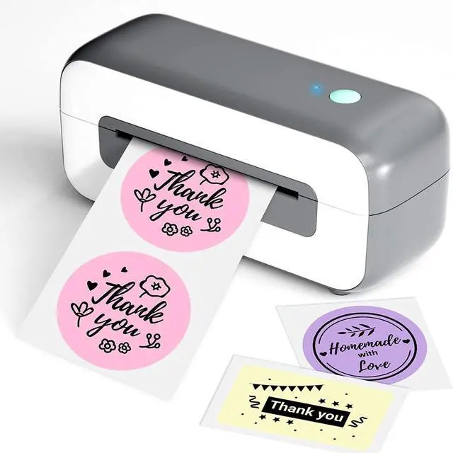 Main image of JVFYI Phomemo B246D 4x6 Thermal Shipping Label Printer | Wireless, Inkless Label Maker for Small Business & E-commerce gray