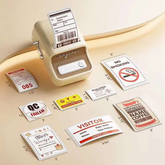 Main image of JVFYI NiiMbot B21 Greeting Card & Color Label Printer | Easy-Operated Thermal Printer for Flower Shops & Retail Gifting