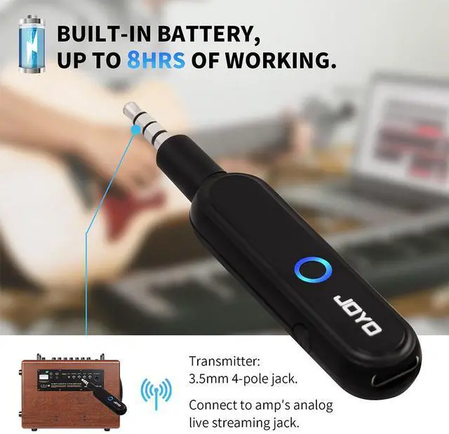 Alt view image 4 of 5 - JVFYI JOYO JW-05R: Wireless Audio System for Streamers | Eliminate Cables, 65ft Range, Plug-and-Play OTG Interface