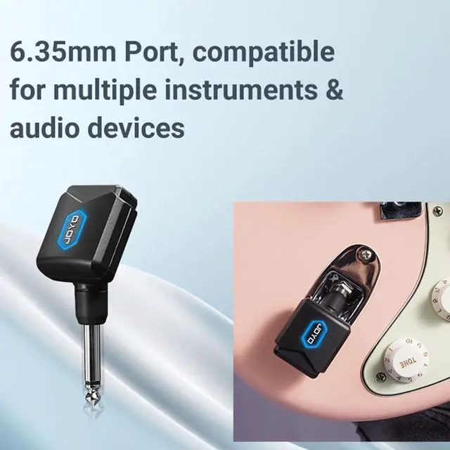 Alt view image 5 of 6 - JVFYI JOYO JW-06 Wireless Guitar System | <6ms Latency, 65ft Range, Studio-Grade 24-bit Audio | Plug-and-Play Rechargeable