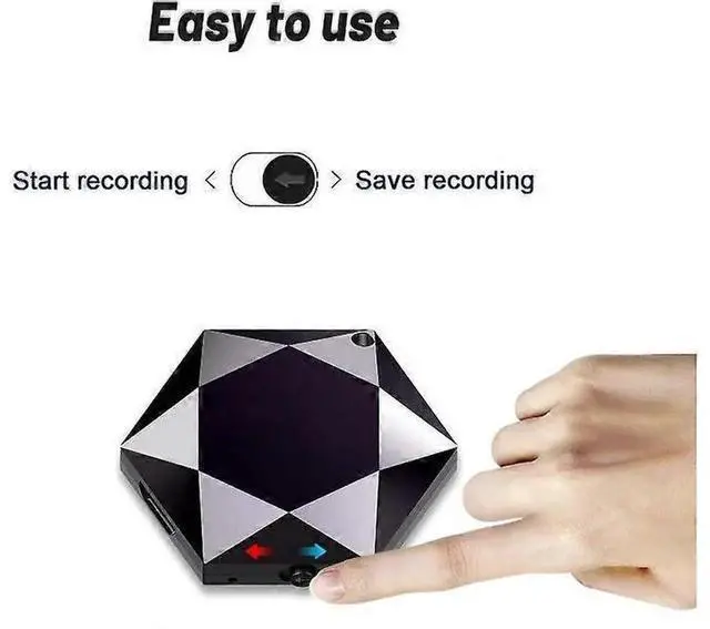 Alt view image 3 of 6 - JVFYI M6 Mini Voice Recorder 16GB - Necklace Style Audio Recorder with Noise Reduction