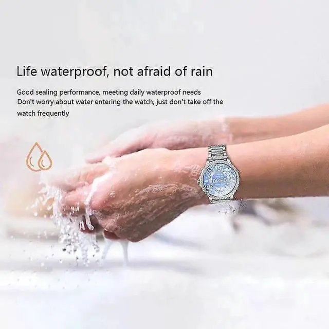 Alt view image 5 of 5 - JVFYI Smart Watch with Bluetooth Calling, 20+ Sport Modes, Silver | HD Display & AI Voice Assistant purple