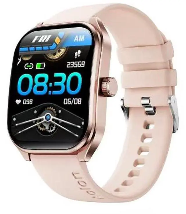 Main image of JVFYI Curve Smart Watch for Adults: 2.01" HD Screen, 120+ Sports Modes, IP68 Waterproof, Call & Health Tracker pink