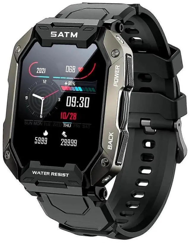 Main image of JVFYI Slothcloud Smart Watch for Men: 1.71" HD Fitness Tracker, 24 Sport Modes, Heart Rate & Sleep Monitor