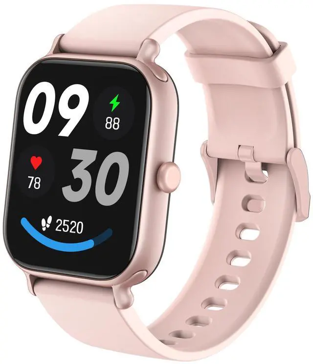 Main image of JVFYI 1.95'' Smart Watch with Bluetooth Calls, 100+ Sports Modes, Health Monitor, 7-Day Battery pink
