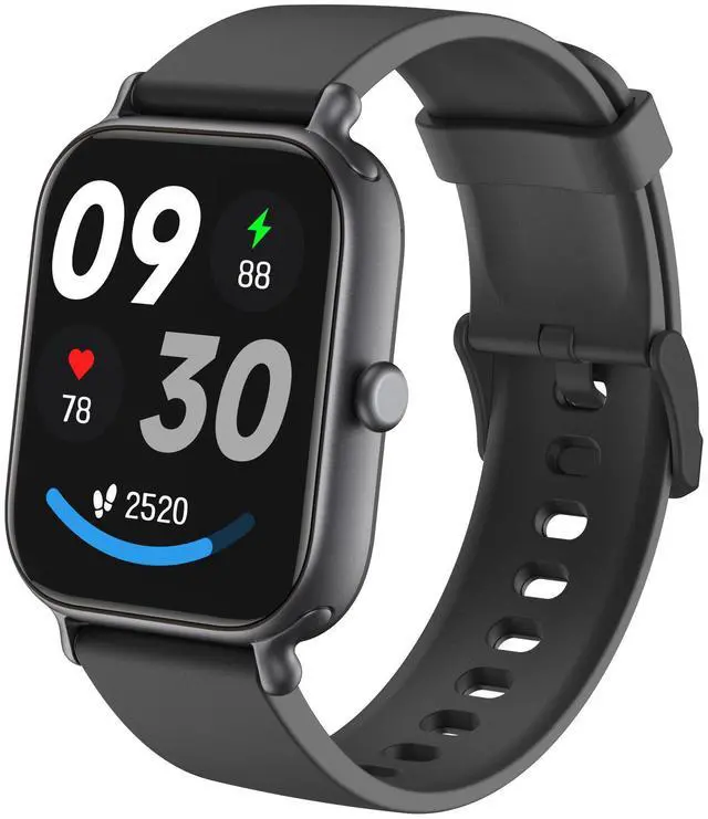 Main image of JVFYI 1.95'' Smart Watch with Bluetooth Calls, 100+ Sports Modes, Health Monitor, 7-Day Battery black