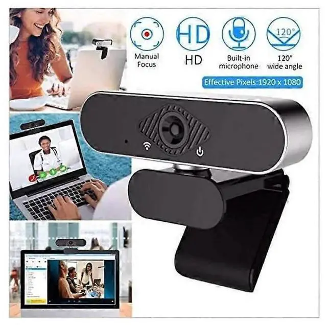 Alt view image 4 of 5 - JVFYI 1080P HD Webcam with Microphone, USB Streaming Camera for Laptop Video Calls & Conferencing (Black)