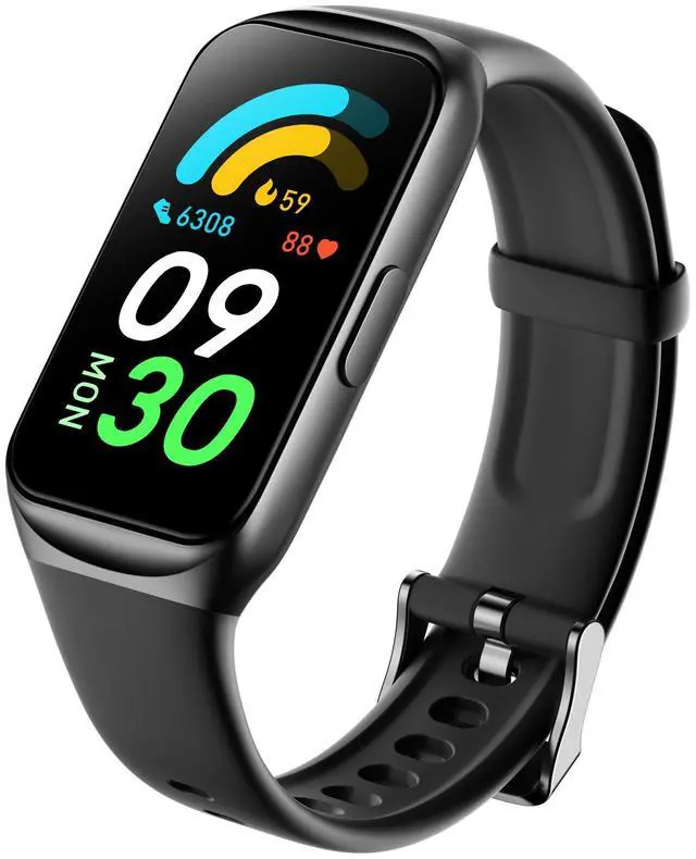Main image of JVFYI Smart Watch 1.47" Fitness Tracker with Heart Rate, Blood Oxygen, Sleep Monitor & Notifications black
