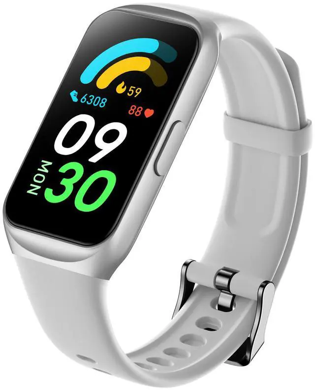 Main image of JVFYI Smart Watch 1.47" Fitness Tracker with Heart Rate, Blood Oxygen, Sleep Monitor & Notifications silver gray