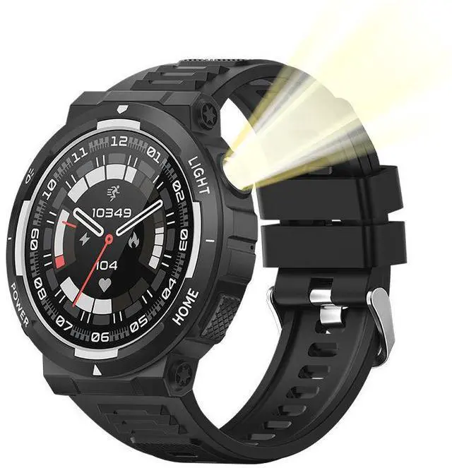 Main image of JVFYI Smart Fitness Watch 1.53" HD Screen, Heart Rate/Blood Oxygen Monitor, Auto Strength Training Tracker