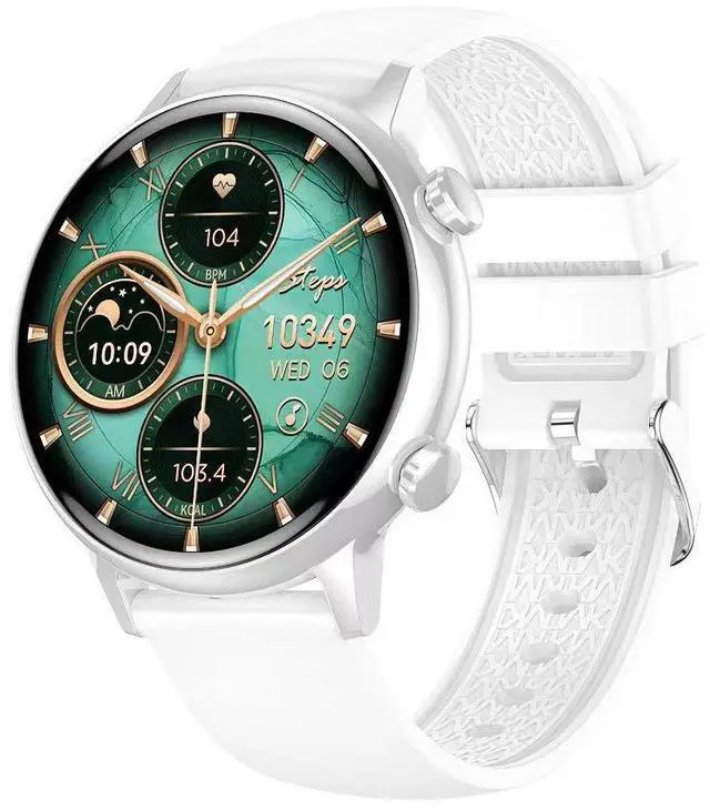 Main image of JVFYI Smart Watch for Women, Pink IP67 Waterproof Fitness Tracker with Heart Rate & Blood Pressure Monitor silver