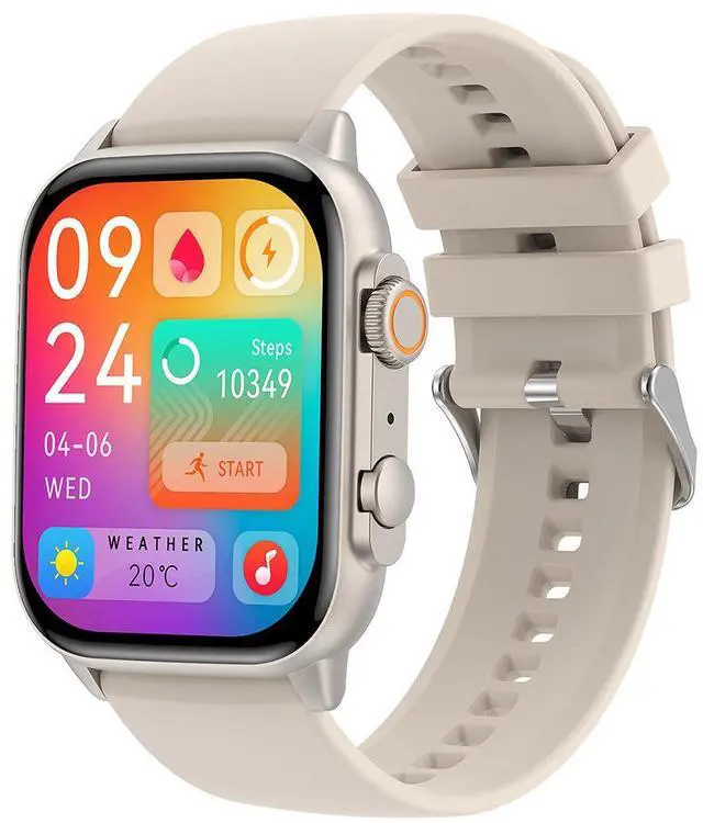 Main image of JVFYI HK95 Smart Watch for Men & Women: AMOLED Display, Health Monitor, NFC, Titanium Alloy