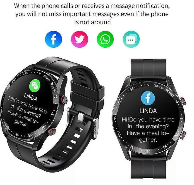 Alt view image 2 of 5 - JVFYI Women's Smart Watch with Bluetooth, Health Monitoring, IP67 Waterproof, 20-Day Battery silver