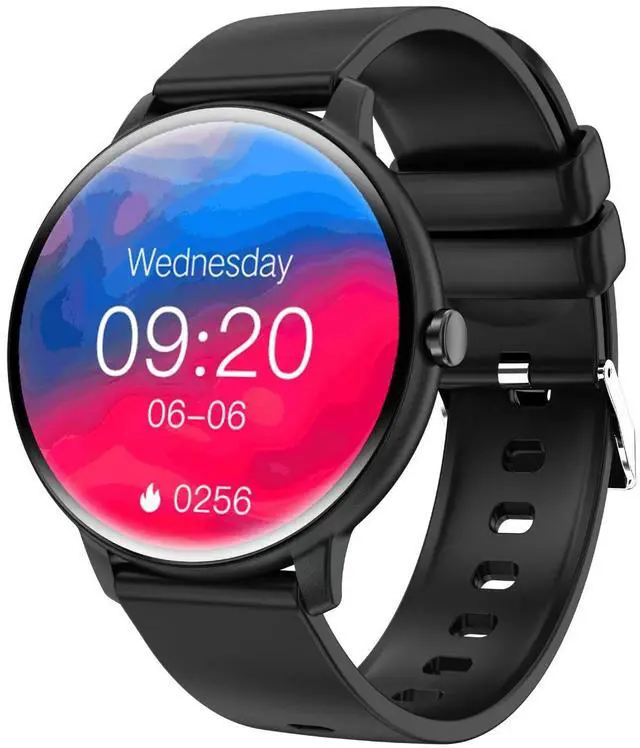 Main image of JVFYI 1.39" Smart Watch for Men & Women - Bluetooth Calls, 100+ Sports Modes, Heart Rate & Blood Oxygen Monitor black