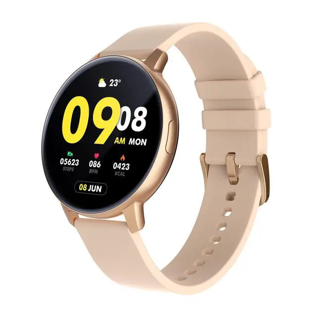 Main image of JVFYI S48T Smart Watch 1.43" AMOLED, Bluetooth Call, Heart Rate & Blood Pressure Monitor, IP67 Waterproof golden