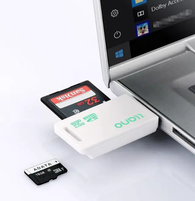 Alt view image 3 of 5 - JVFYI 2-in-1 High-Speed USB Card Reader for TF/Micro SD & SD Cards - Portable Plug-and-Play Adapter for PC, Camera, Laptop & Phone