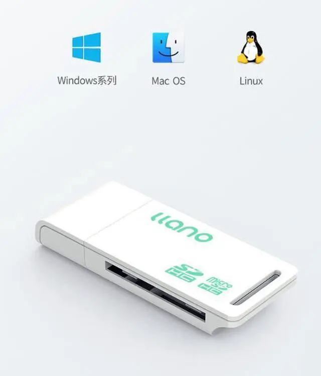 Alt view image 5 of 5 - JVFYI 2-in-1 High-Speed USB Card Reader for TF/Micro SD & SD Cards - Portable Plug-and-Play Adapter for PC, Camera, Laptop & Phone