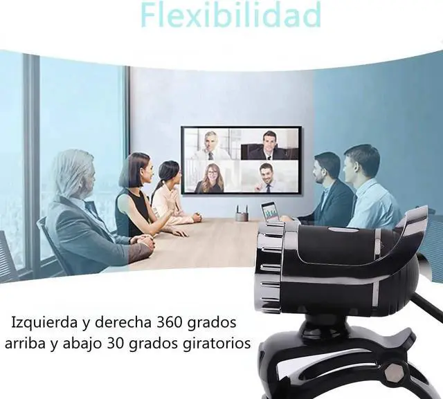 Alt view image 5 of 7 - NASA Webcam 480P, Clip on PC Camera, Built in Microphone,12.0M Pixels, 360° Rotating for Computer Laptop Desktop, Plug and Play for Video Broadcasting, Compatible with