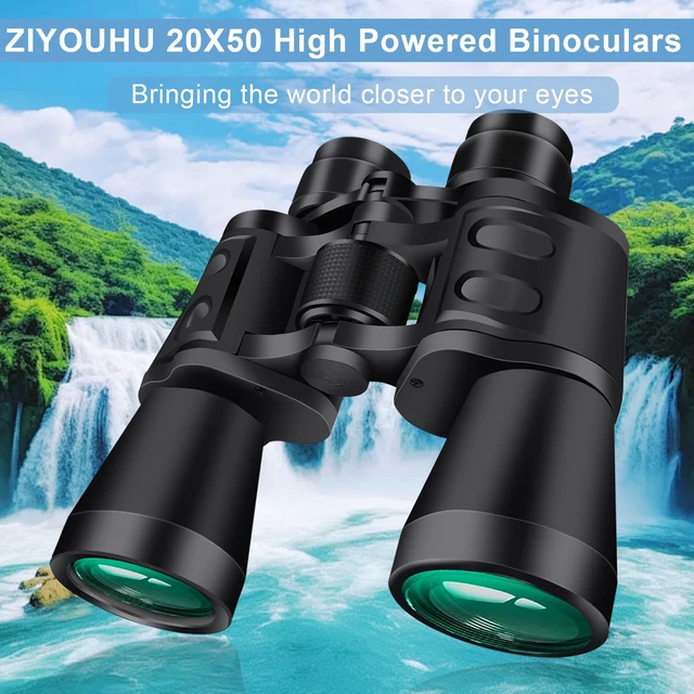 Alt view image 2 of 7 - 20X50 Binoculars for Adults High Powered- Large View with Clear Vision Waterproof & Fogproof Lightweight Easy Focus Compact Binoculars for Bird Watching Hunting Travel Sports Opera Concert