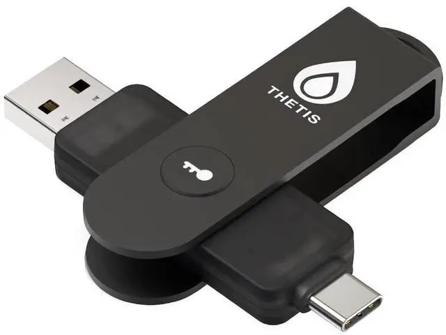 Main image of Pro FIDO2 Security Key, Two Factor Authentication NFC Security Key FIDO 2.0, Dual USB A Ports & Type C for Multi layered Protection (HOTP) in Windows/MacOS/Linux, Gmail, Facebook,Dropbox,Github