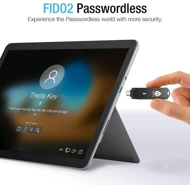 Alt view image 3 of 7 - Pro FIDO2 Security Key, Two Factor Authentication NFC Security Key FIDO 2.0, Dual USB A Ports & Type C for Multi layered Protection (HOTP) in Windows/MacOS/Linux, Gmail, Facebook,Dropbox,Github