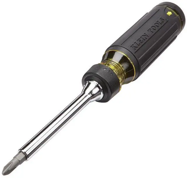 Main image of Klein Tools 32305 Multi-bit Ratcheting Screwdriver, 15-in-1 Tool with Phillips, Slotted, Square, Torx and Combo Bits and 1/4-Inch Nut Driver