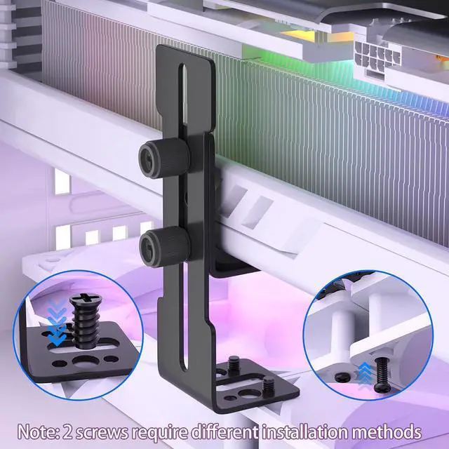 Alt view image 4 of 6 - GPU Support Bracket Graphics Card Stand Holder GPU Sag Bracket Supprts 12cm and 14cm Fan 0.3-3.56 inch